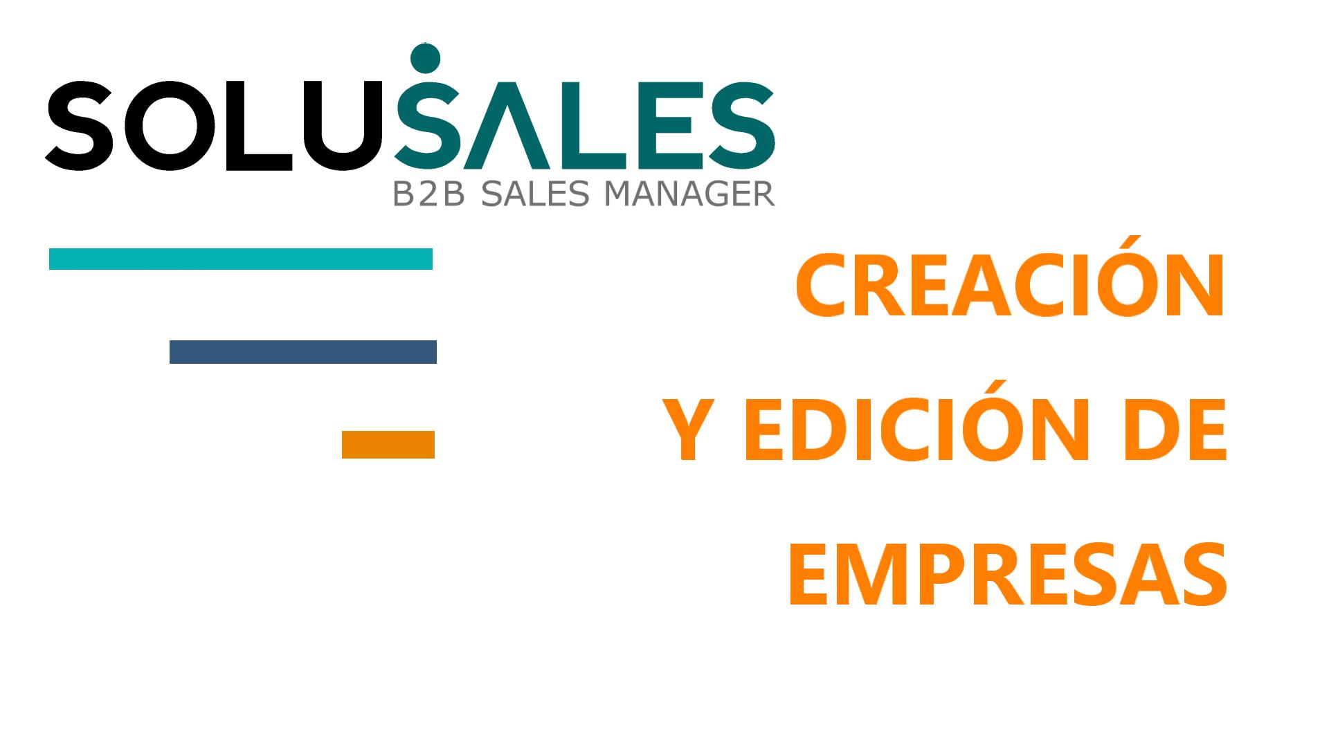 Creación y edición de empresas